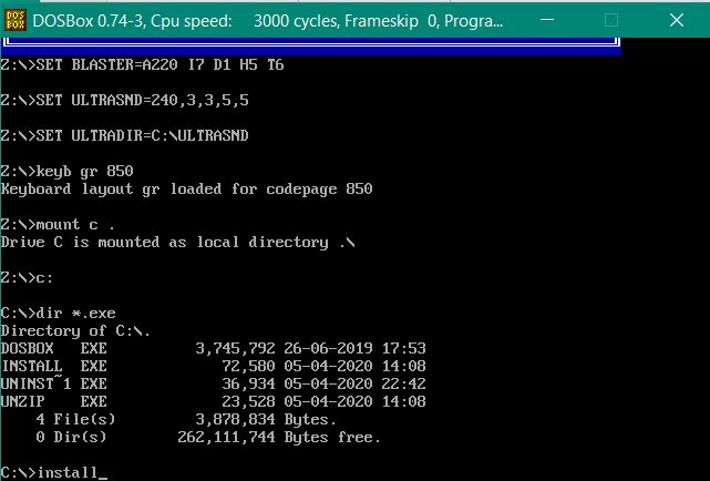 DOSBOX-Start